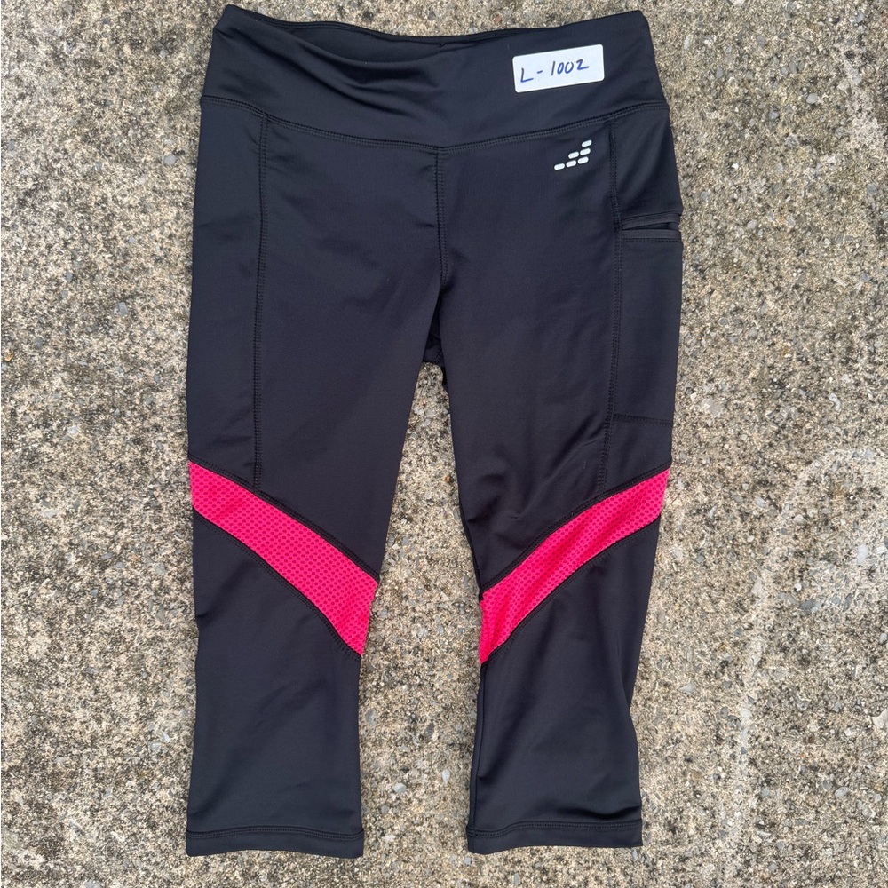 Clean BCG Black and Pink Athletic Leggings Size S